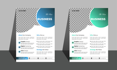 Business Flyer design for company advertisement official print branding corporate as well as identity background booklet concept design element minimalist modern page presentation simplicity paper .