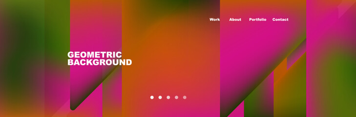 Obraz premium Triangle minimal web site page background design. Vector Illustration For Wallpaper, Banner, Background, Card, Book Illustration, landing page