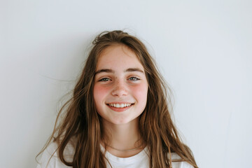 Naklejka premium Portrait of smiling teenager