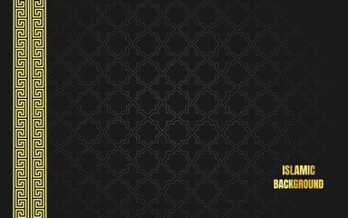 Islamic Pattern Background. Islamic Arabic Ornament Border