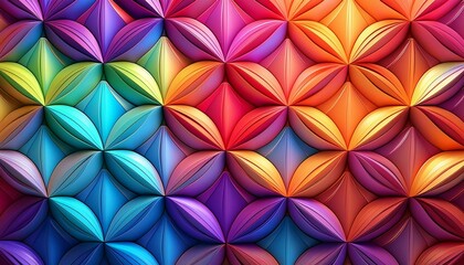 seamless pattern with colorful flowers