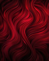 Abstract red and black patterns created by intersecting lines for artistic design