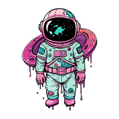 t-shirt art design astronaut