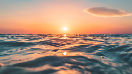 Obraz premium the sun lying on the water 