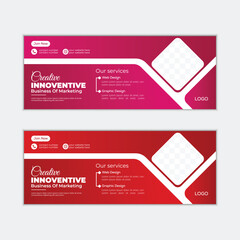 Professional and simple corporate Facebook cover design