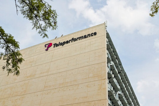 Exterior of teleperformance office illustrating its modern architecture and digital transformation