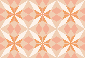 Fototapeta premium background Illustrate a geometric pattern with subtle star shapes in pastel peach and ivory
