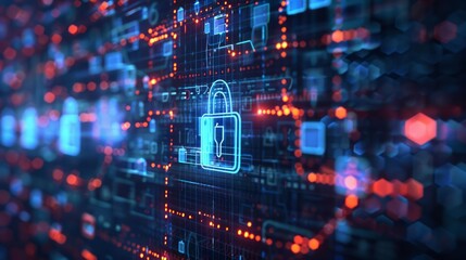 Fototapeta premium Create an abstract representation of data encryption and decryption processes