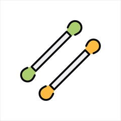 Cotton Swab vector icon