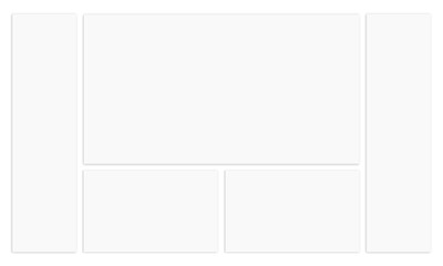 empty collage banner mosaic gallery design photo frame template