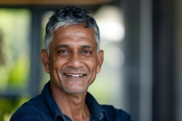 Mockup, portrait, and senior man at gym for health, exercise, or training objective on bokeh background, face, motivation, and elderly mexican male with strong mindset, gym membership for retired