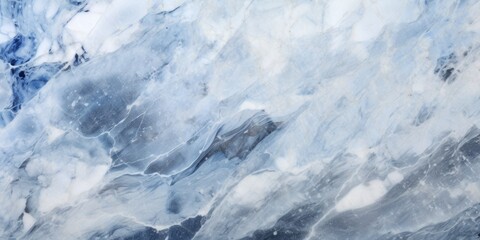 Obraz premium Close-up shot of a blue and white marble surface with intricate patterns