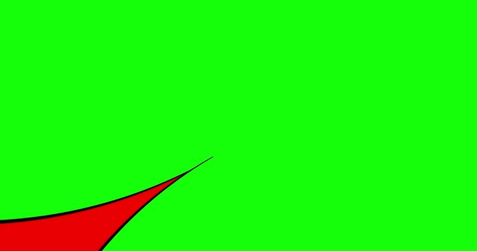 Transition wipe across black and white color green blue white screen background. Cartoon animation preset good for any use. Motion design element. Business, art, fashion, etc...