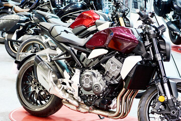 Motorcycles on exhibition
