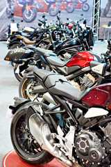 Motorcycles on exhibition