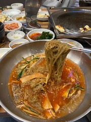 한국에서 먹은 점심 - 시원한 물냉면