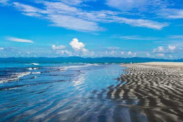 Amazing sandy beach view at St. Martin's Island