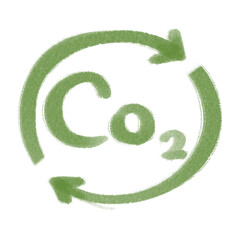 Concept of reducing carbon dioxide emissions by using clean energy and mitigating climate change with flat icon vector illustration. Green environment infographic design for web banner.