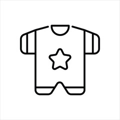Baby Clothes vector icon