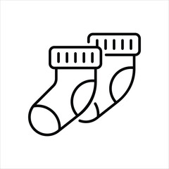 Baby Socks vector icon