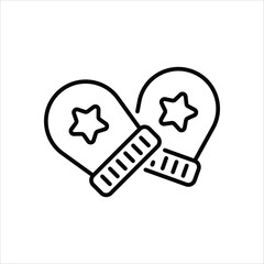 Baby Gloves vector icon