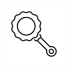 Rattle vector icon