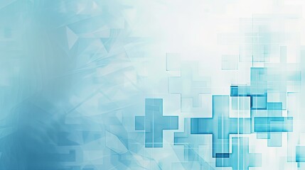 Fototapeta premium Simplified Abstract Blue Medical Crosses