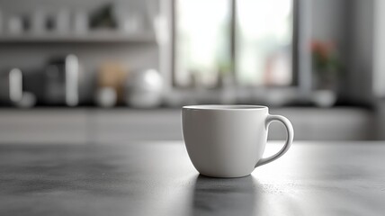 Fototapeta premium Close-up of a Coffee Cup on a Table