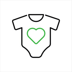 Baby Clothes vector icon