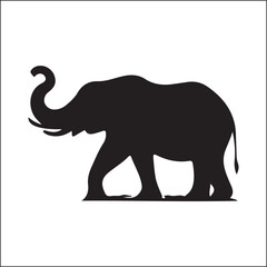 Obraz premium Elephant silhouette collection