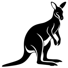 kangaroo vector icon illustration