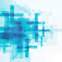 Simplified Abstract Blue Medical Crosses