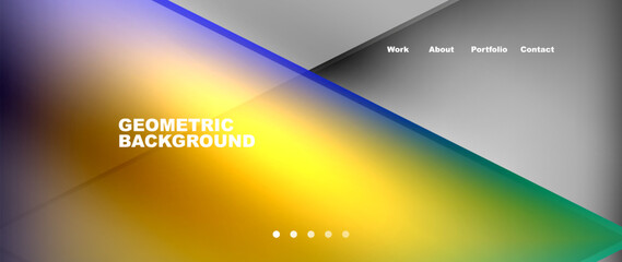 Gradient triangle geometric minimal wallpaper