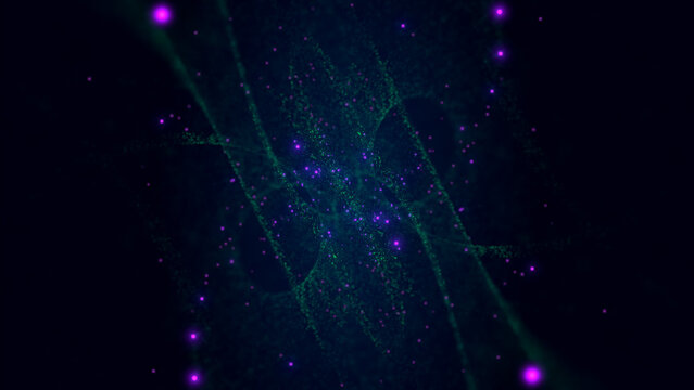 Particles Tunel Abstract Loop Background