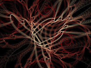 Imaginatory fractal abstract background Image