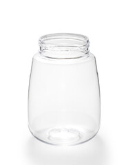empty plastic bottle isolated on white background