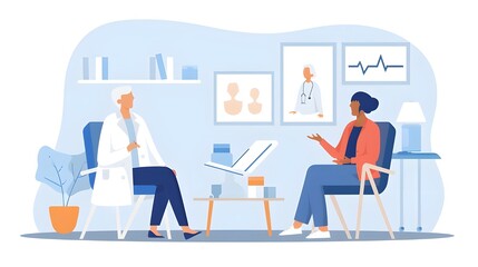 Consulting, physiotherapist and senior woman for physical therapy, healthcare service and support. Physiotherapy, chiropractor and medical worker or person talking to elderly patient in consultation 