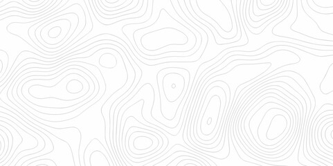 Vector geography landscape Topo contour map on white background, Topographic contour lines. Seamless pattern with lines Topographic map. Geographic mountain relief diagram line wave carve pattern.