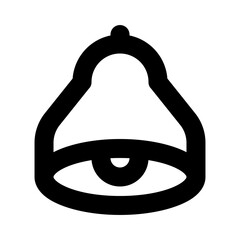 Bell notification ring line icon