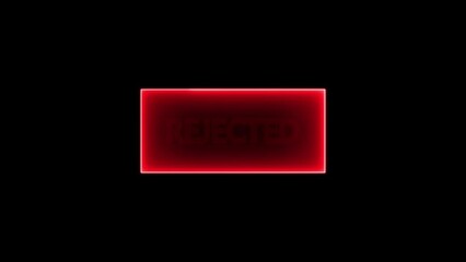 "REJECTED" Hand stamping rubber stamp animation, transparent background, alpha channel included.