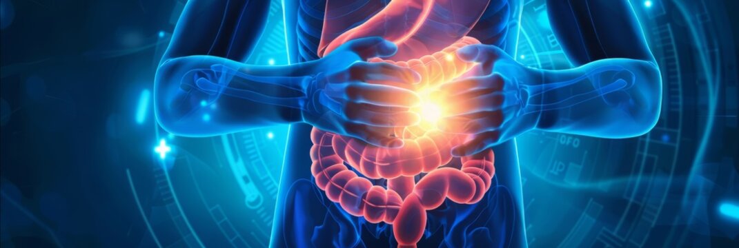 Irritable bowel syndrome IBS. A common condition that affects the digestive system. It causes symptoms like stomach cramps, bloating, diarrhoea and constipation.