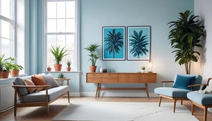 modern living room with furniture