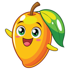 Funny Mango clipart vector