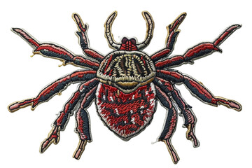 Obraz premium Illustration of a detailed tick with realistic textures and vibrant colors on a transparent background. Perfect for educational and decorative purposes
