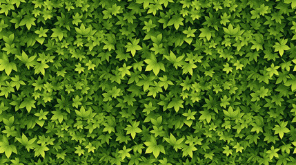 Obraz premium Close-up 2D seamless texture of green leaves