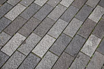 歩道のモザイクタイル