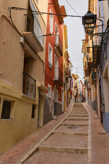 Colorful town of Villajoyosa in Alicante (Spain)