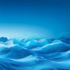 abstract blue background with waves blue sea water texture Vector Illustration generate ai

