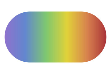 Rainbow shape illustration element for sticker 