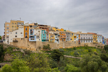 Fototapeta premium Colorful town of Villajoyosa in Alicante (Spain)